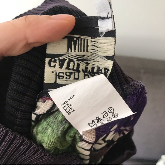 Jean Paul Gaultier Maille 90s vintage crochet sheer tattoo mesh top and skirt - Picture 4 of 9